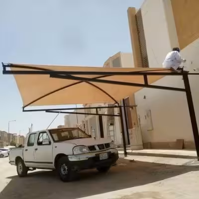 تركيب افضل انواع المظلات للسيارات باسعار مناسبة