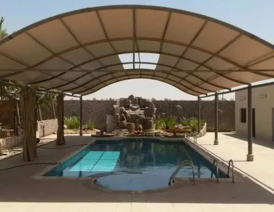 مظلات مسابح مودرن تناسب الفلل والقصور الطايف مكة جدة الباحة