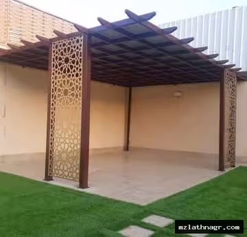 برجولات حدائق منزلية الطايف مكة جدة - أرقى أشكال المظلات والجلسات بأرخص الأسعار الباحة